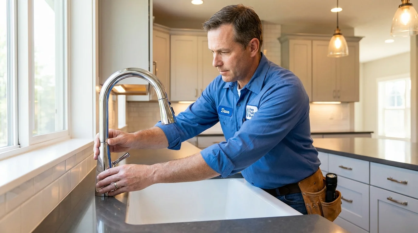 Kitchen faucet installation by Johns Plumbing LLC in Point of Rocks