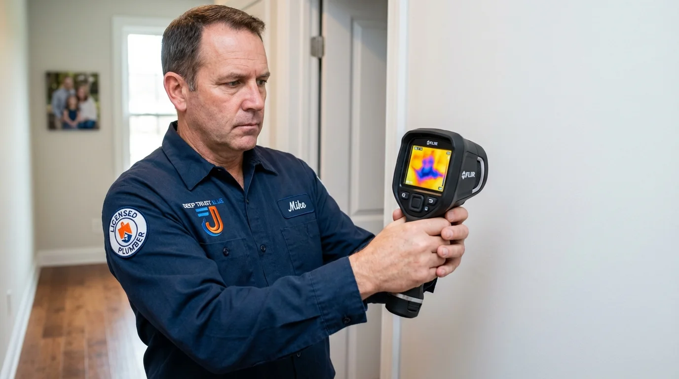 Thermal imaging leak detection by Johns Plumbing LLC in Point of Rocks